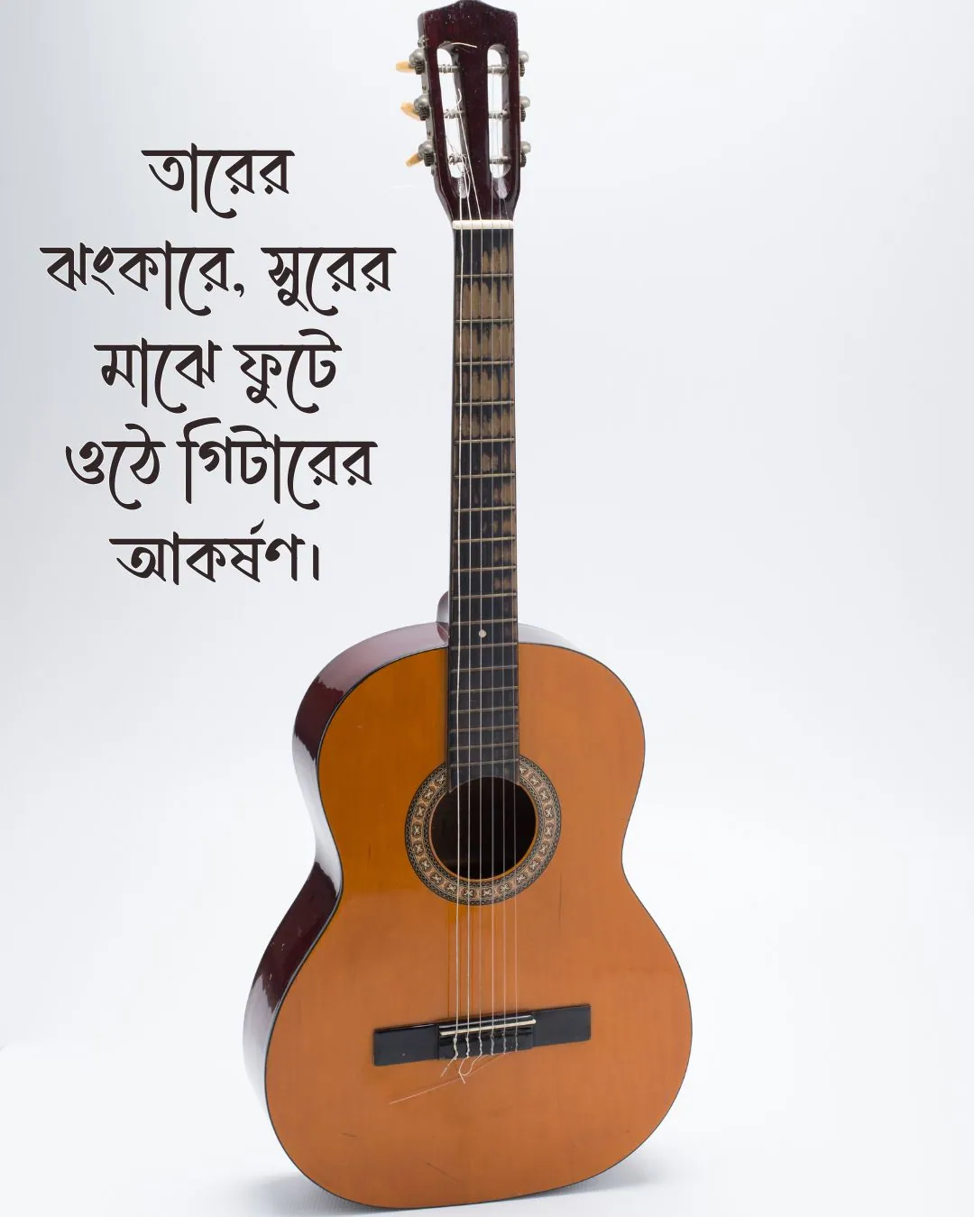 গিটার নিয়ে ছোট ক্যাপশন সাথে ছবি 4