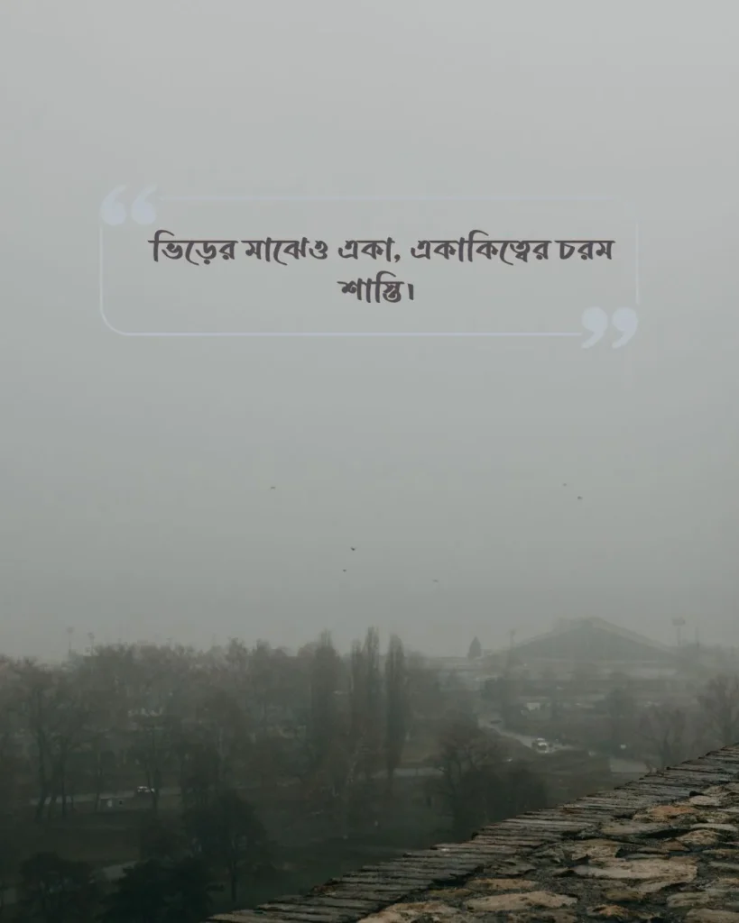 একাকিত্ব নিয়ে ক্যাপশন বাংলা ছবি ২