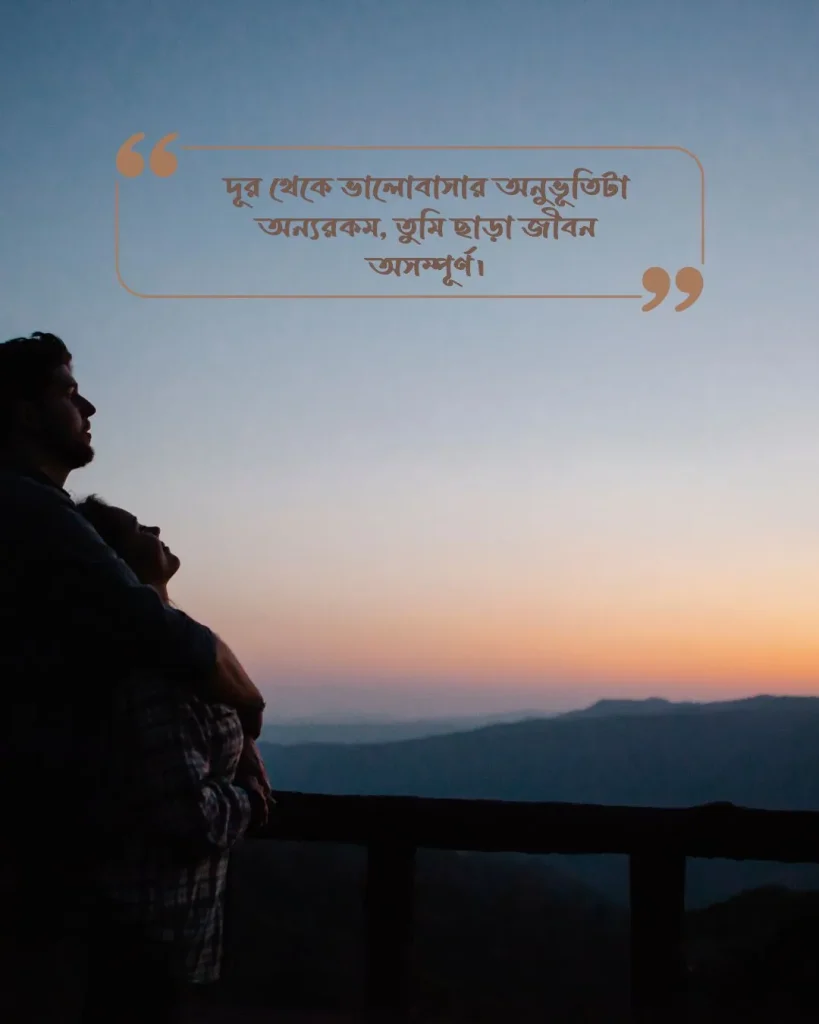 দূর থেকে ভালোবাসার স্ট্যাটাস ছবি ৫