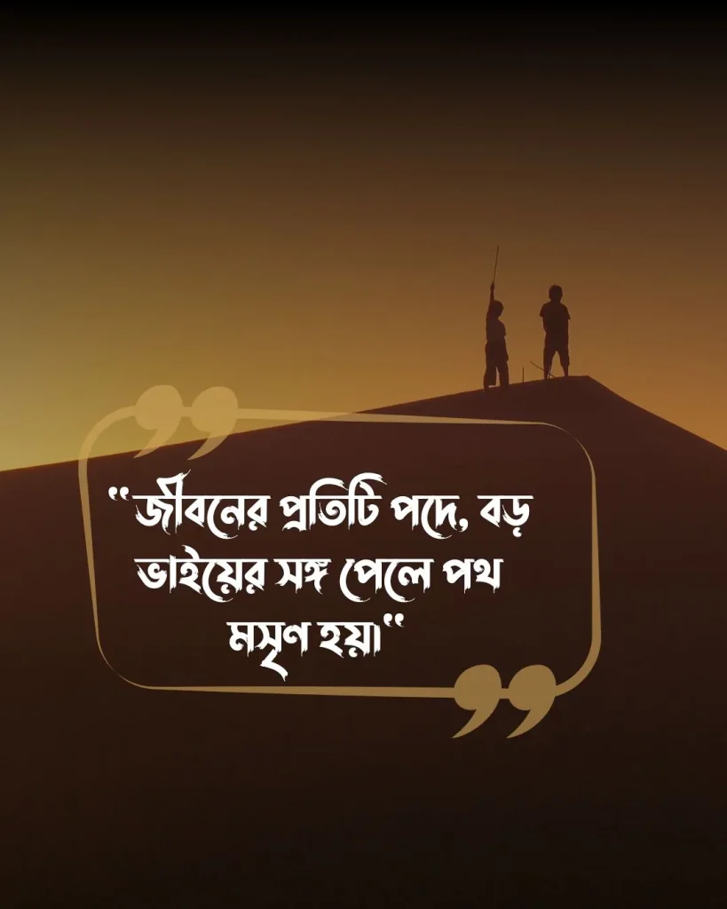 বড় ভাইকে নিয়ে ক্যাপশন ও পিক ১