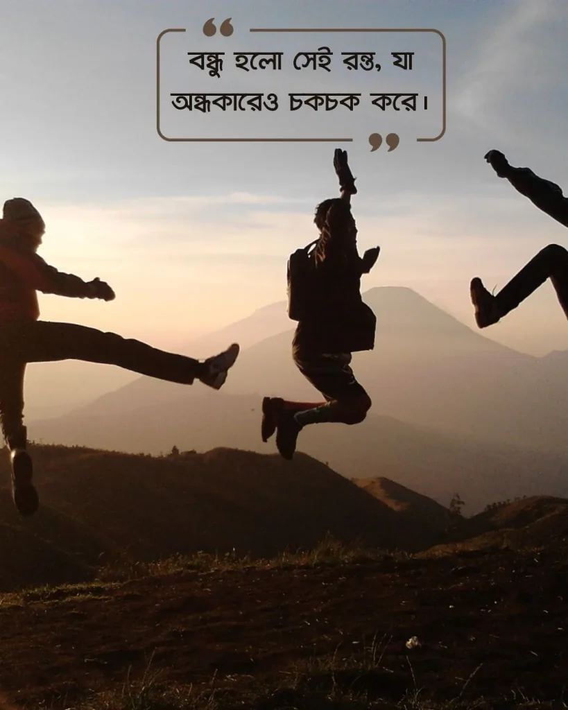 বন্ধুত্ব নিয়ে ক্যাপশন ছবি 2