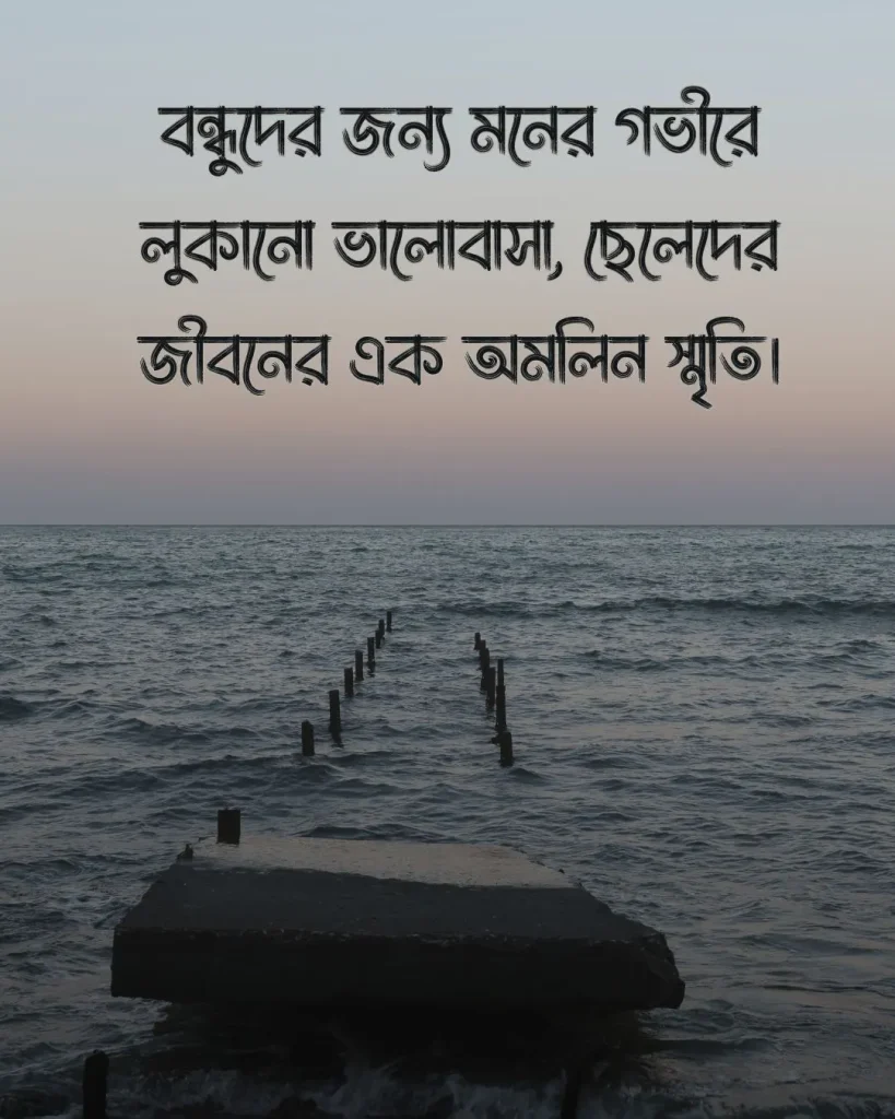 বন্ধুত্ব নিয়ে ছেলেদের কষ্টের স্ট্যাটাস সাথে পিক 5