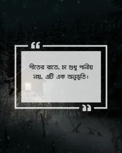 শীতের রাতে চা নিয়ে ক্যাপশন picture 1