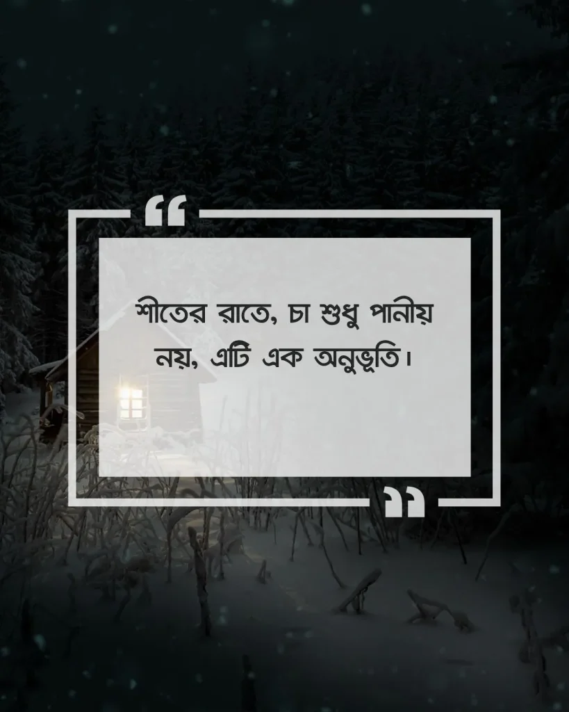 শীতের রাতে চা নিয়ে ক্যাপশন picture 1