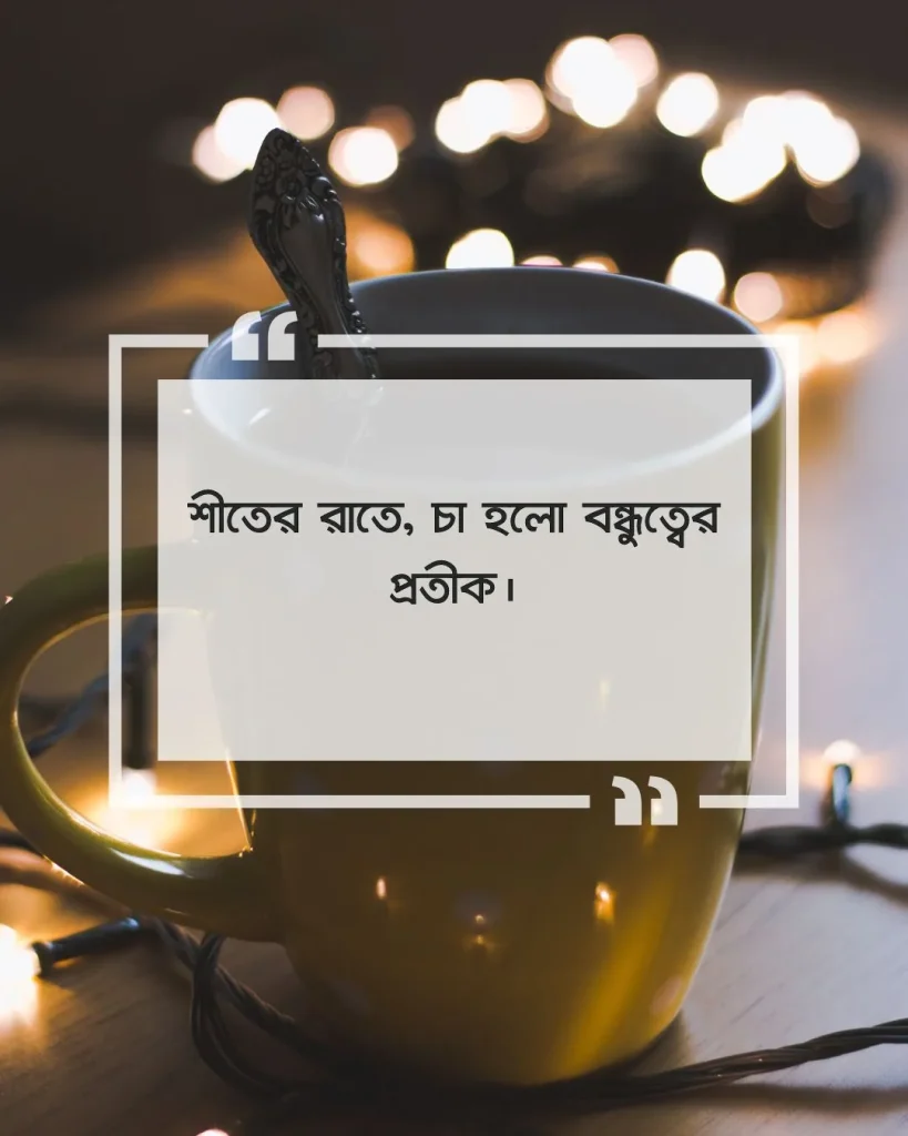 শীতের রাতে চা নিয়ে ক্যাপশন picture 2