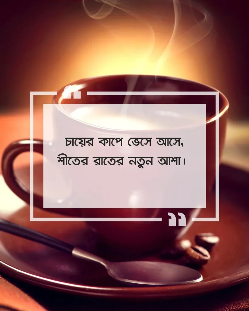 শীতের রাতে চা নিয়ে ক্যাপশন picture 3