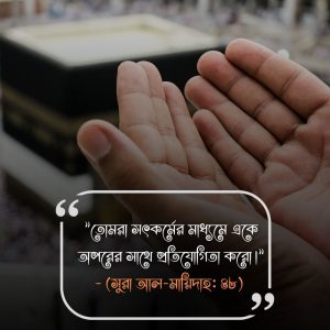 সফলতা নিয়ে ইসলামিক উক্তি- (সুরা আল-মায়িদাহ ৪৮)