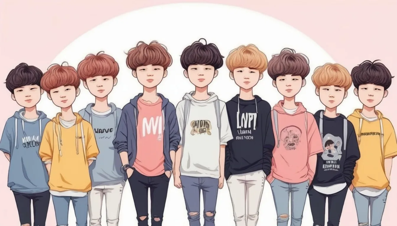 bts কাটুন ফটো ১