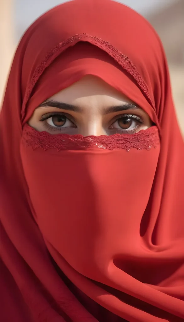 লাল বোরকা পরা প্রোফাইল পিক ৪