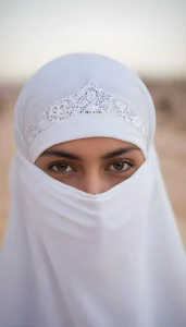 সাদা বোরকা পরা প্রোফাইল পিক ৩