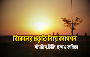 বিকেলের প্রকৃতি নিয়ে ক্যাপশন