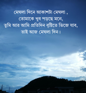 মেঘলা আকাশ নিয়ে উক্তি