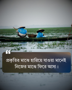 সবুজ প্রকৃতি নিয়ে ক্যাপশন