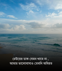 সমুদ্র বিলাস সমুদ্র নিয়ে ক্যাপশন