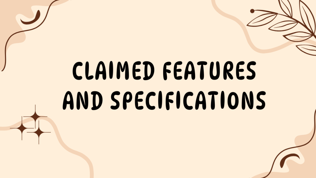 QY-45Y3-Q8W32 Model Claimed Features and Specifications