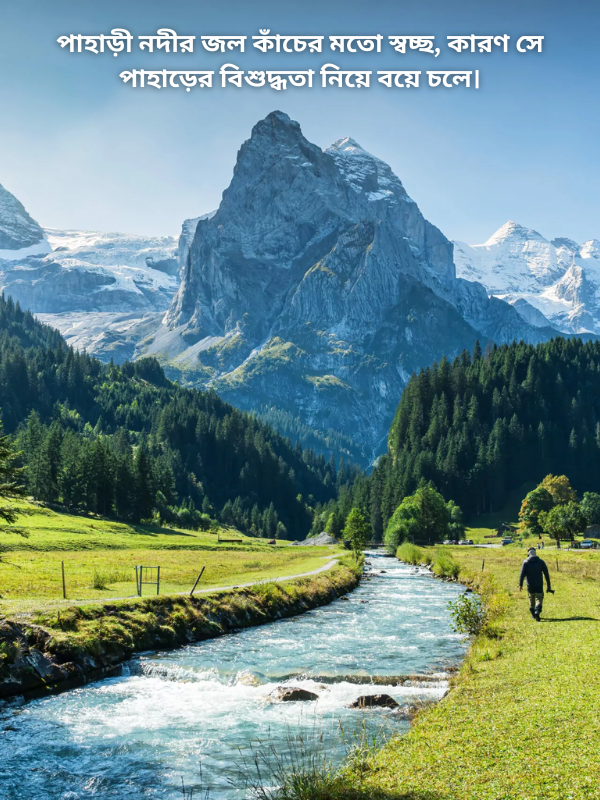 পাহাড়ী নদীর জল কাঁচের মতো স্বচ্ছ.png