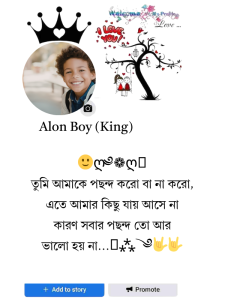 facebook stylish bio photo